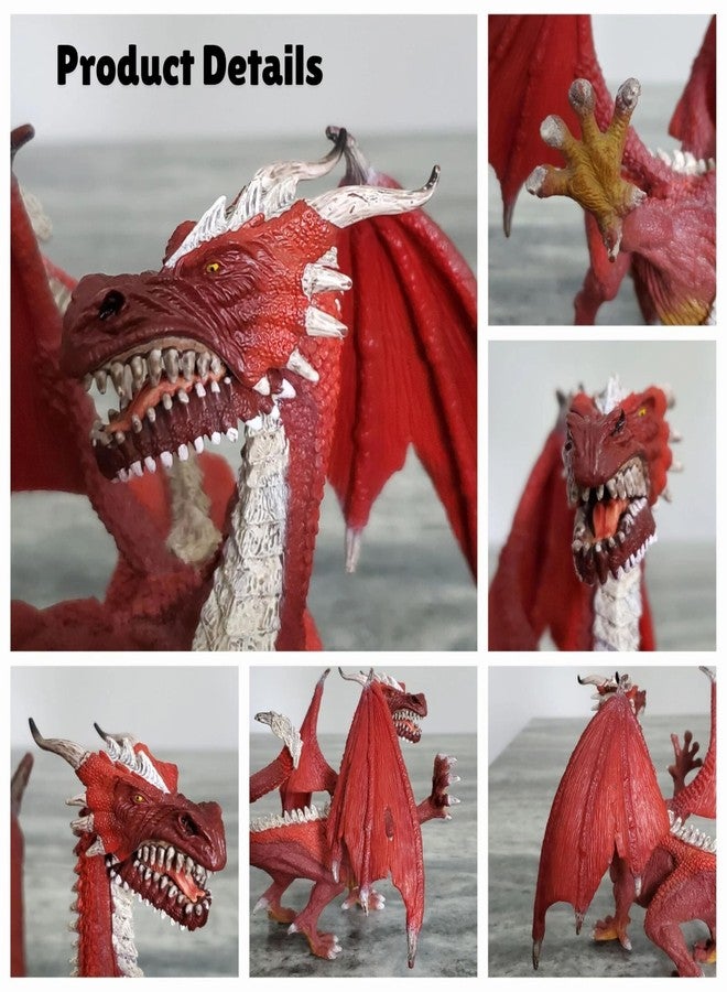 Mallexo ألعاب تنين ثلاثية الأبعاد واقعية من ماليكسو للأطفال | مجسم تنين ديناصور من مادة PVC مع فك متحرك | ألعاب للأولاد والبنات، هدية عيد ميلاد للأطفال، أدوات زينة وتعليمية - Image 5